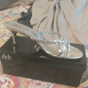 Silver dress sandal (in the box)
